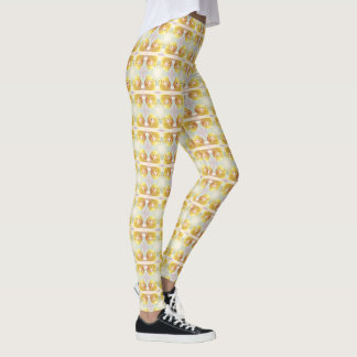 Leggings L'escargot et la magie des couronnes de fleurs.1