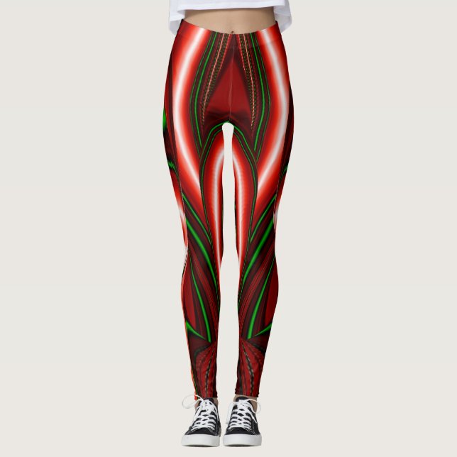 Leggings L'esprit de l'amour et de l'espoir Abstrait 3D Rai (Devant)