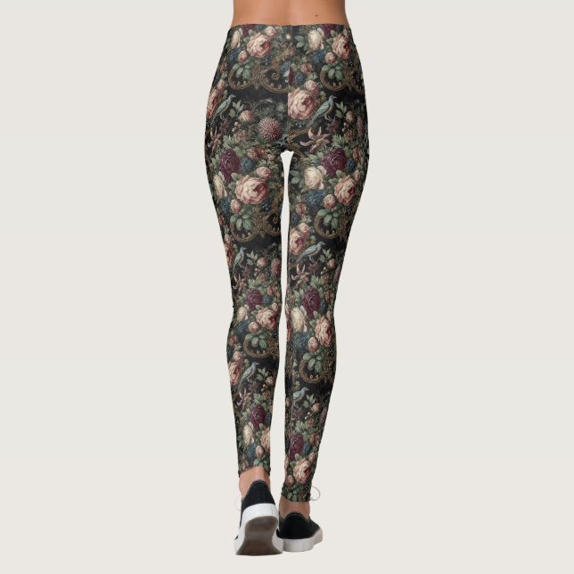 Leggings 🩸 Lettre à la poupée - gothique victorien (Dos)