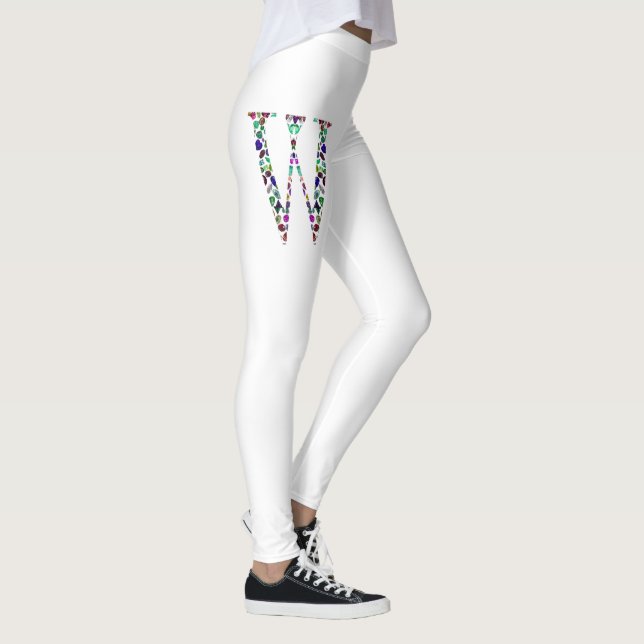 Leggings Lettre initiale W Gemstone Design (Droite)