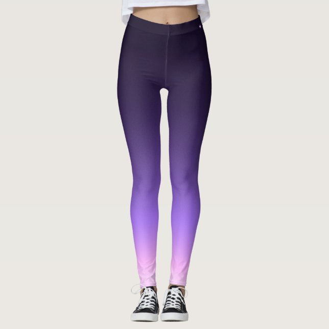 Leggings Lever de soleil pourpre tôt (Devant)
