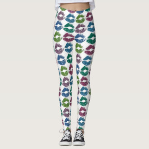 Leggings Lèvres colorées élégantes #10