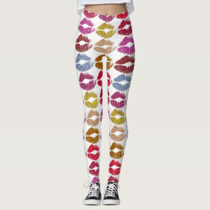 Leggings Lèvres colorées élégantes #11