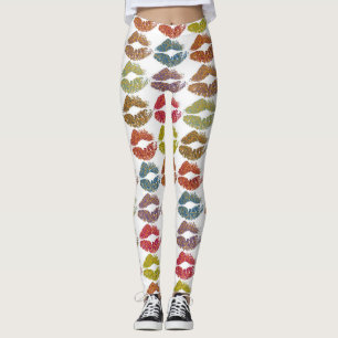 Leggings Lèvres colorées élégantes #38