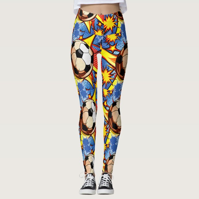 Leggings L'explosion du football (Devant)