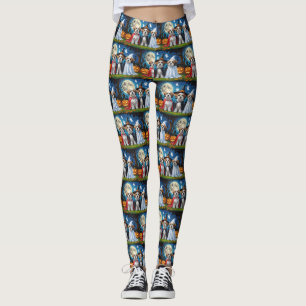 Leggings Lhasa Apso Chiens Citrouille Halloween Funny