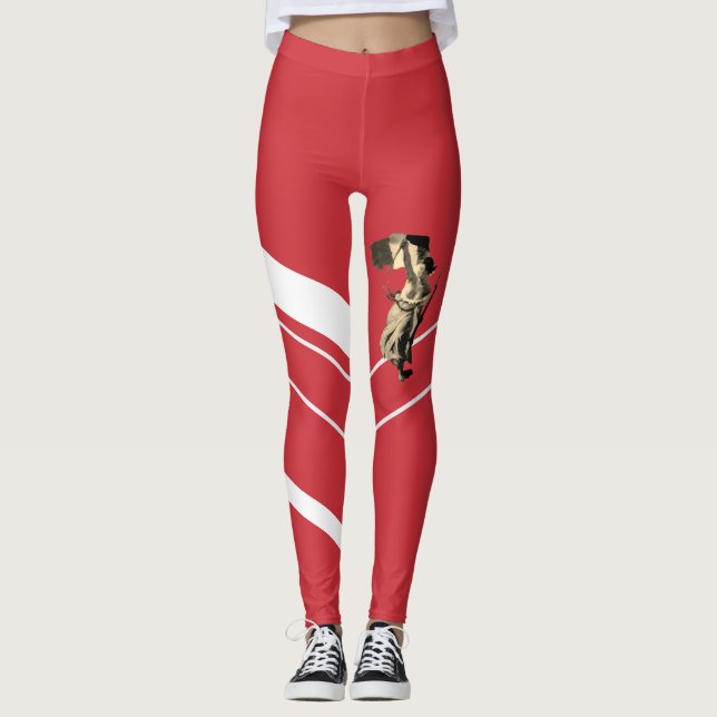 Leggings Liberty Leading the People Delacroix révolutiary (Devant)