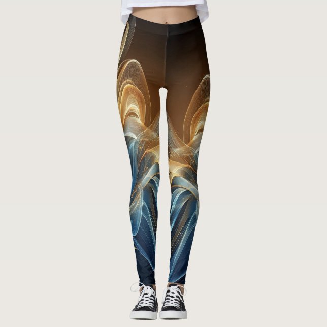 Leggings light bleu gold radiant (Devant)
