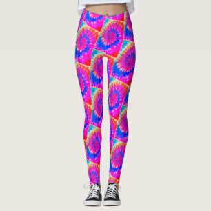 Leggings Ligne en spirale de Ylw de guêtres de TieDye