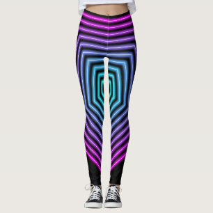Leggings ligne pentagone rétro 80