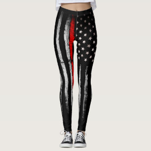 Leggings Ligne rouge mince