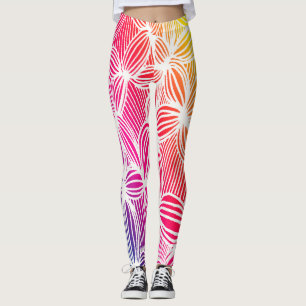Leggings Lignes arc-en-ciel courbes