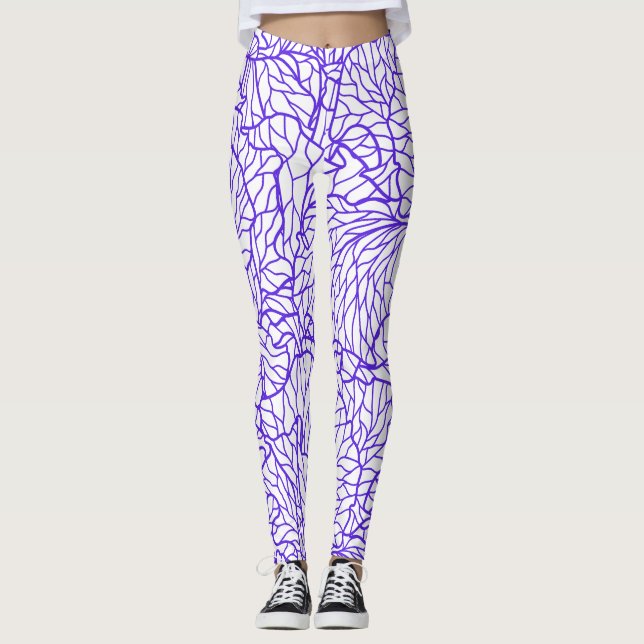 Leggings Lignes de Patton pour Violet  (Devant)