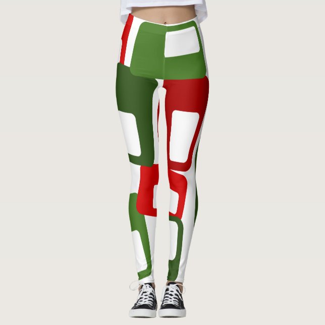 Leggings Lignes et rectangles (Devant)