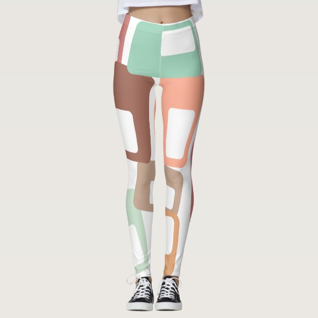 Leggings Lignes et rectangles (Devant)