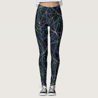 Leggings Lignes géométriques colorées