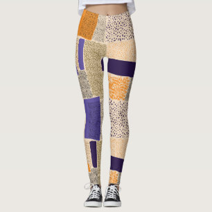 Leggings Lignes géométriques éparses : Art Abstrait