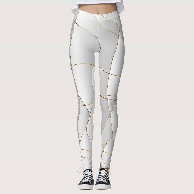 Leggings Lignes Gold Wave (Devant)