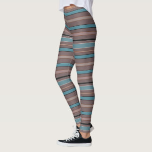 Leggings Lignes horizontales graphiques avec couleur person