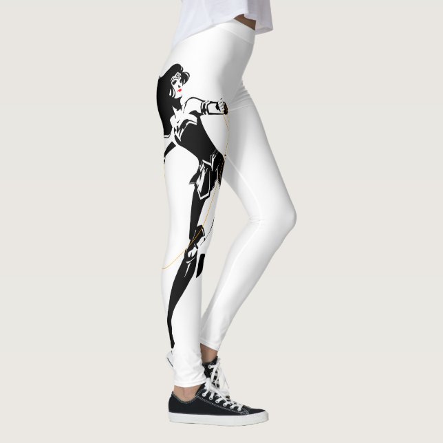 Leggings Ligue de Justice | Wonder Woman with Lasso Pop Art (Droite)