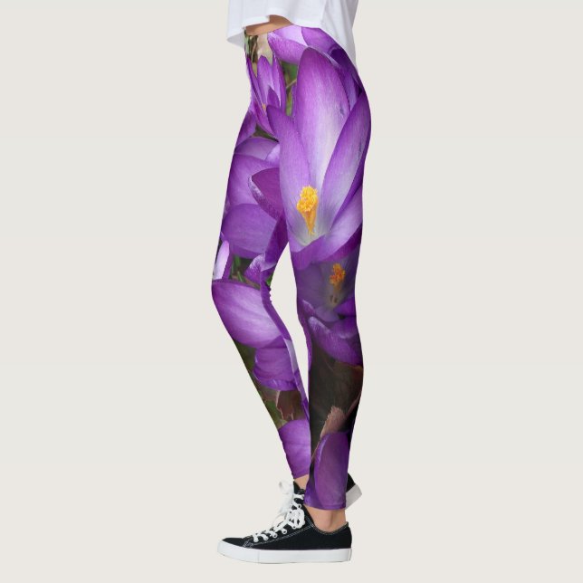 Leggings Lila der Blume (Links)