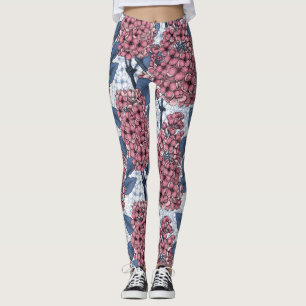 Leggings Lilac en rose et bleu
