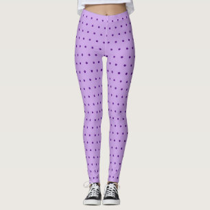 Leggings Lilas Violet Lavande à pois pourpre délicieux 