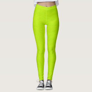 Leggings Lime vert Abstrait