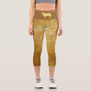 Leggings Lion Gold Capri