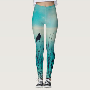 Leggings Little Blackbird Et Un Ciel Bleu Doux