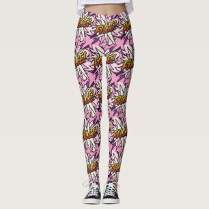 LEGGINGS LIVRE DE BANDES DESSINÉES FILLE POP ART