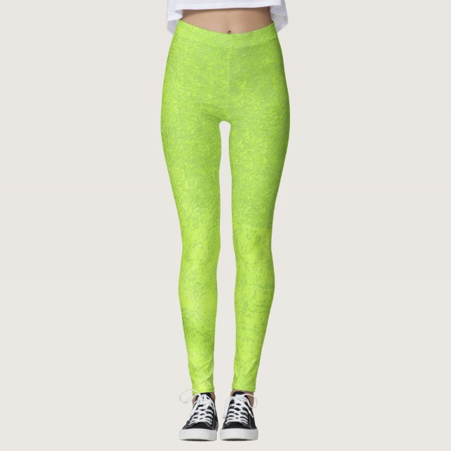 Leggings Livre vert Abstrait (Devant)