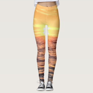 Leggings L'océan de coucher du soleil