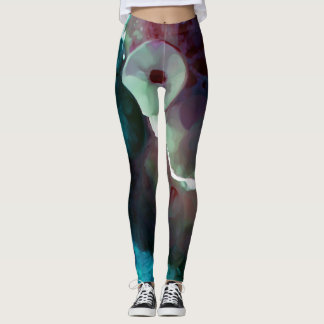 Leggings L'océan rencontre les guêtres peintes par terre