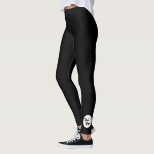 Leggings Logo d'affaires circulaire personnalisé élégant mi