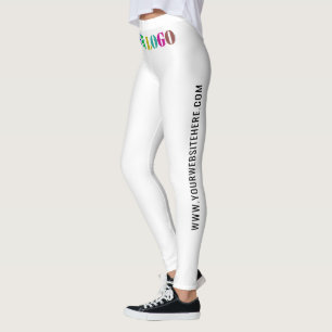 Leggings Logo d'entreprise personnalisé et légendes commerc