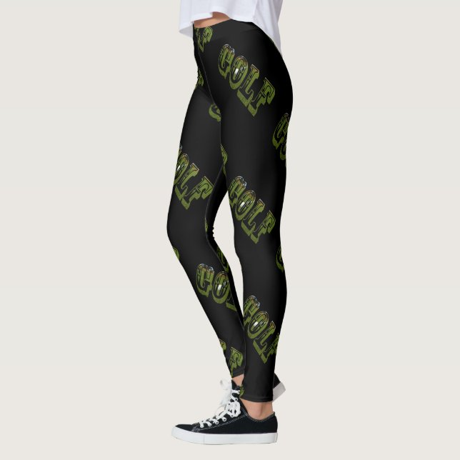 Leggings Logos Dimensionnels Green Golf Picture, (Gauche)