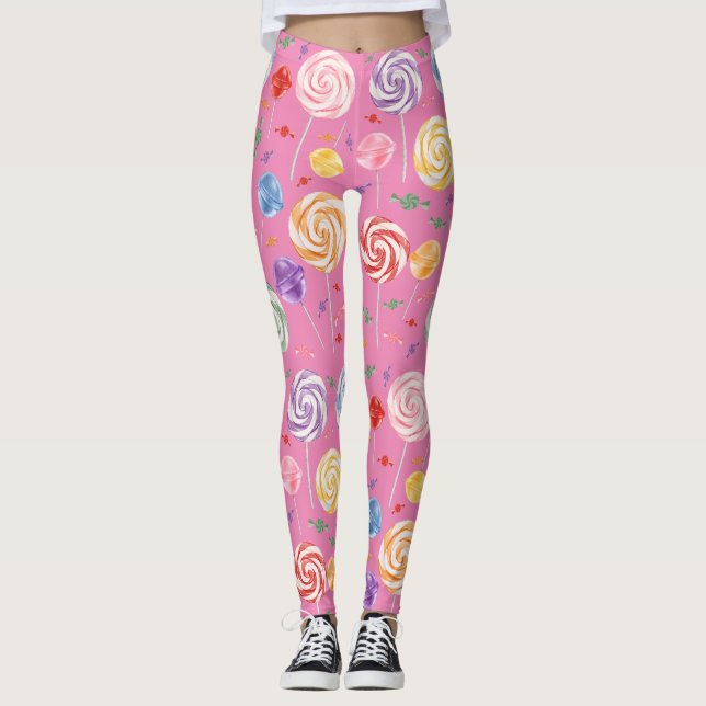 Leggings Lollipop Motif coloré (Devant)