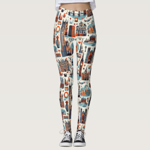 Leggings Londres Skyline Chic