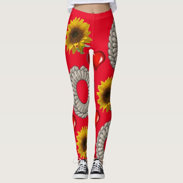 Leggings Longs Tournesol (Devant)