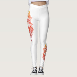 Leggings loup à feu doré