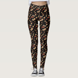 Leggings Louveur de livres floraux