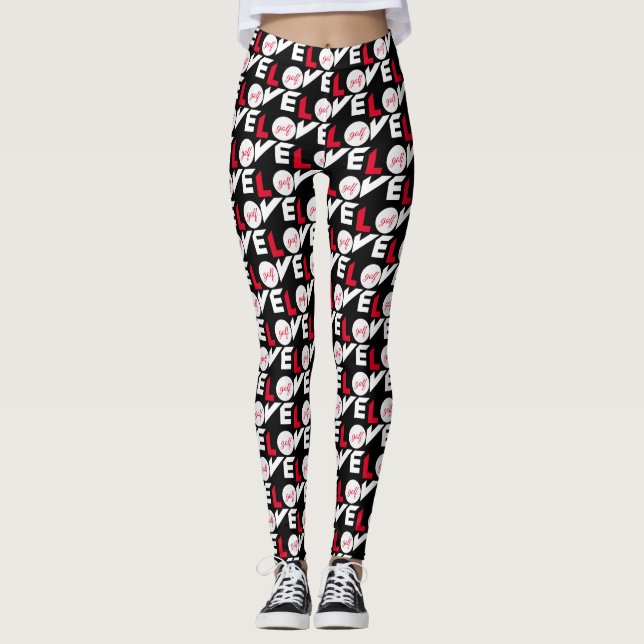 Leggings Love golf (Devant)