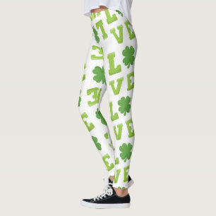 Leggings Love St Patrick's Day Clover