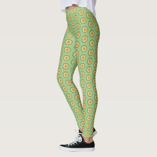 Leggings Lucky Irish Shamrock Gold Coin