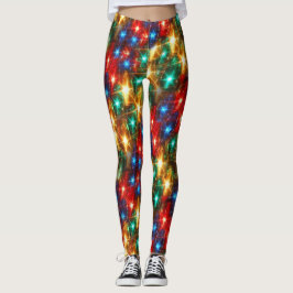 Leggings Lumières de Noël lumineuses