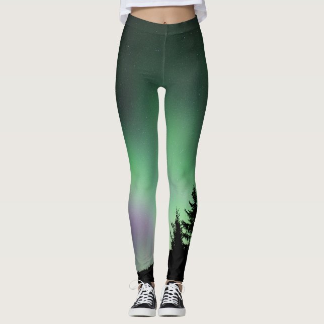 Leggings Lumières du nord 1 (Devant)