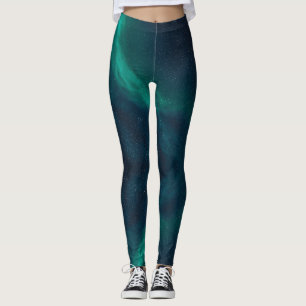 Leggings Lumières du Nord Vêtement actif du ciel nocturne