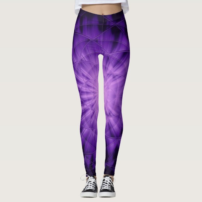 Leggings Luminaire 3D étoile, violet Douche rideau Laver ti (Devant)