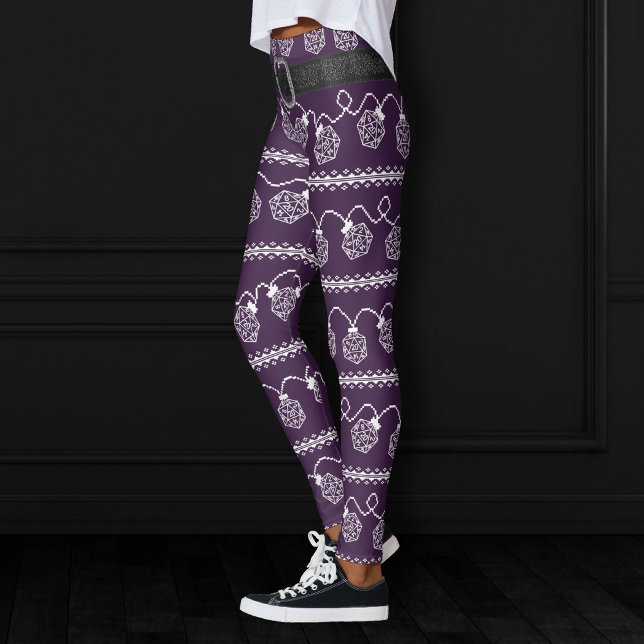 Leggings Luminaires RPG violet | Imaginaire Tabletop Jeu (Créateur téléchargé)